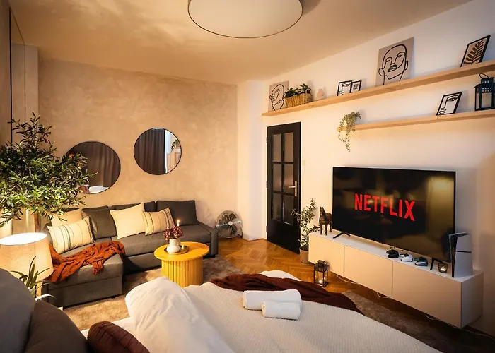Lägenhet 2br 1,5bath Chic Near Wenceslas Square Prag