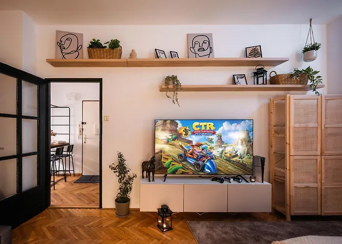 Lägenhet 2br 1,5bath Chic Near Wenceslas Square Prag